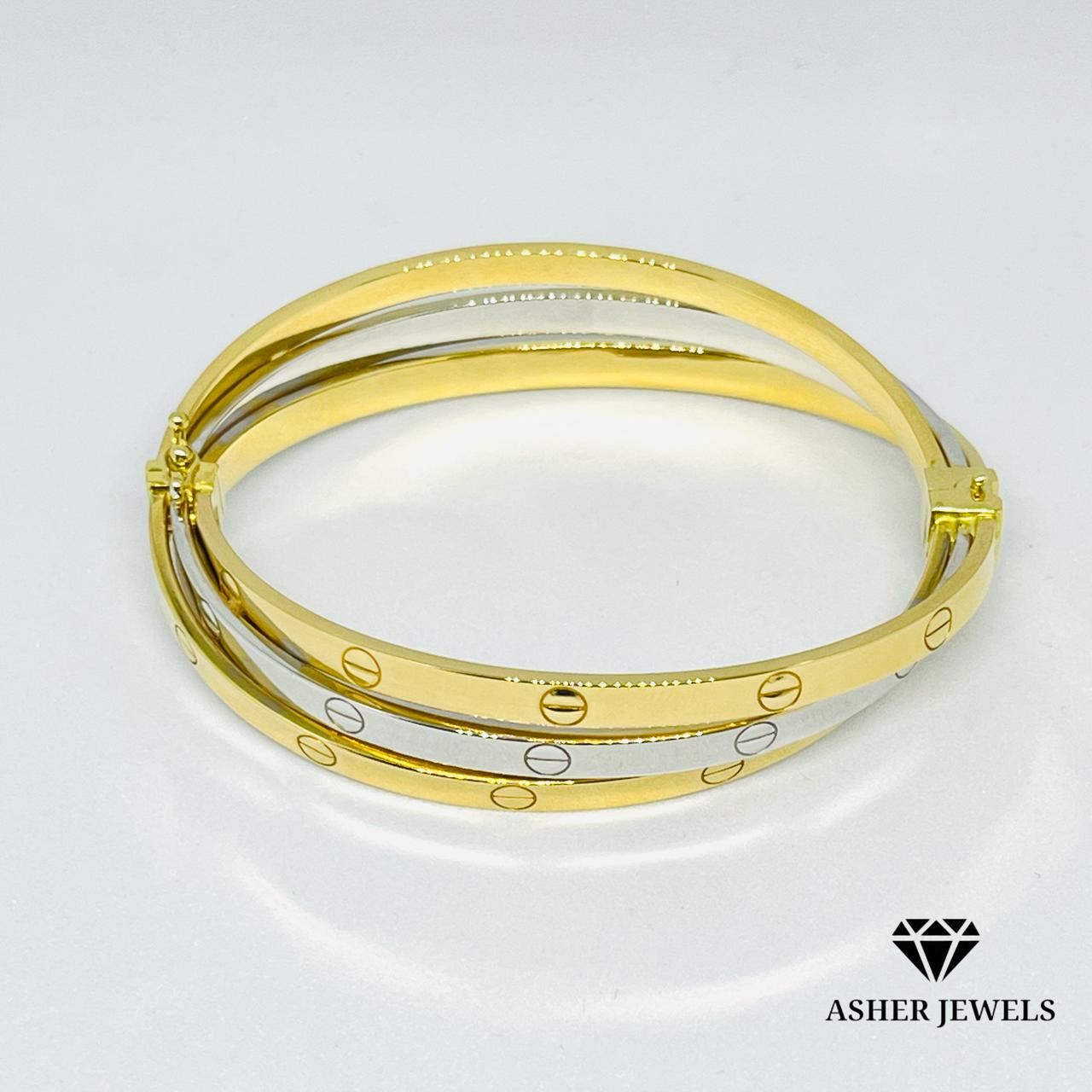 Cartier Tri-color Bangle 16cm
